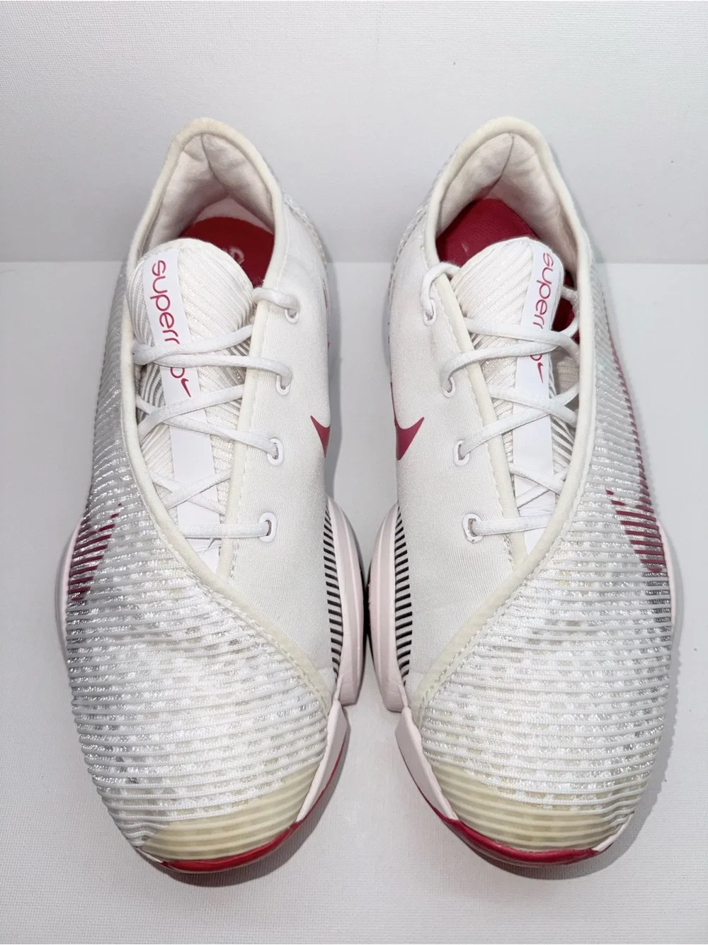 Nike Women’s White and Pink Training Sneakers